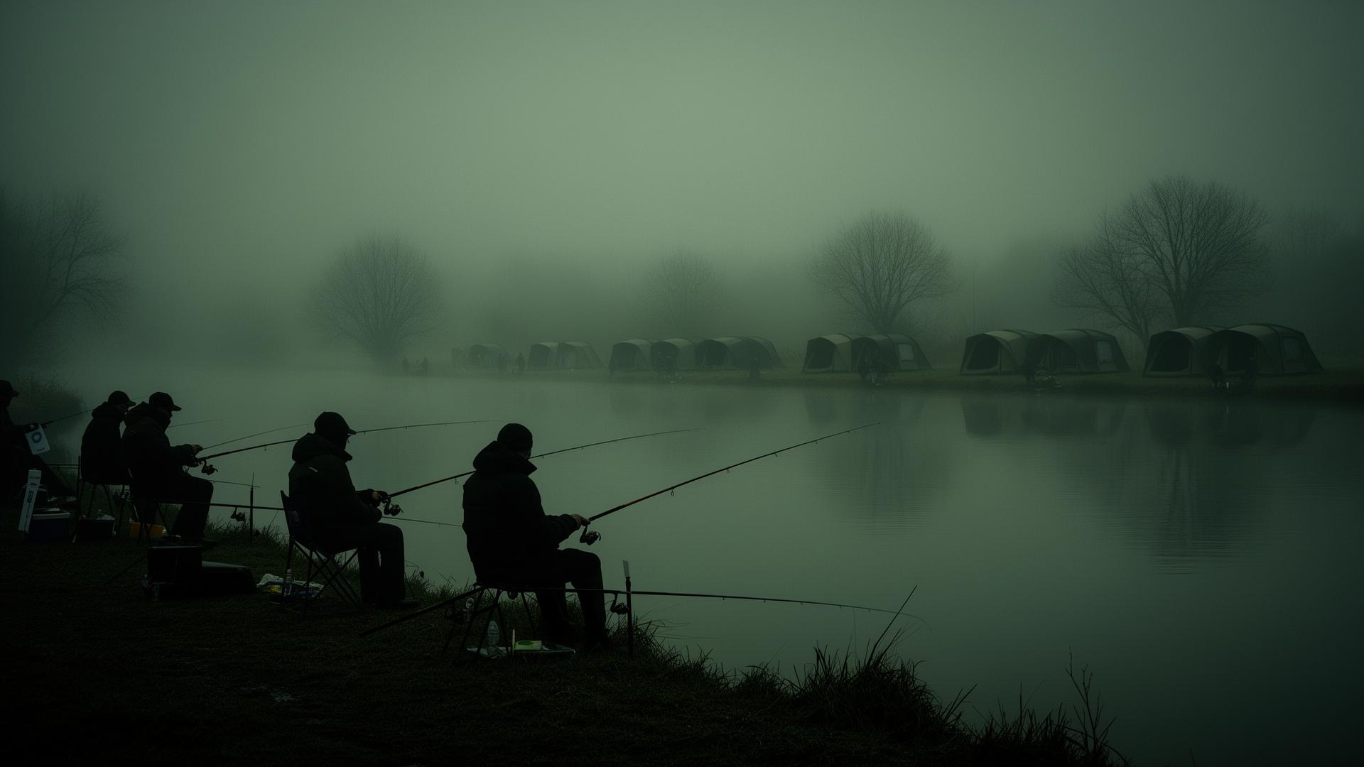 Horgászok közössége vízparton